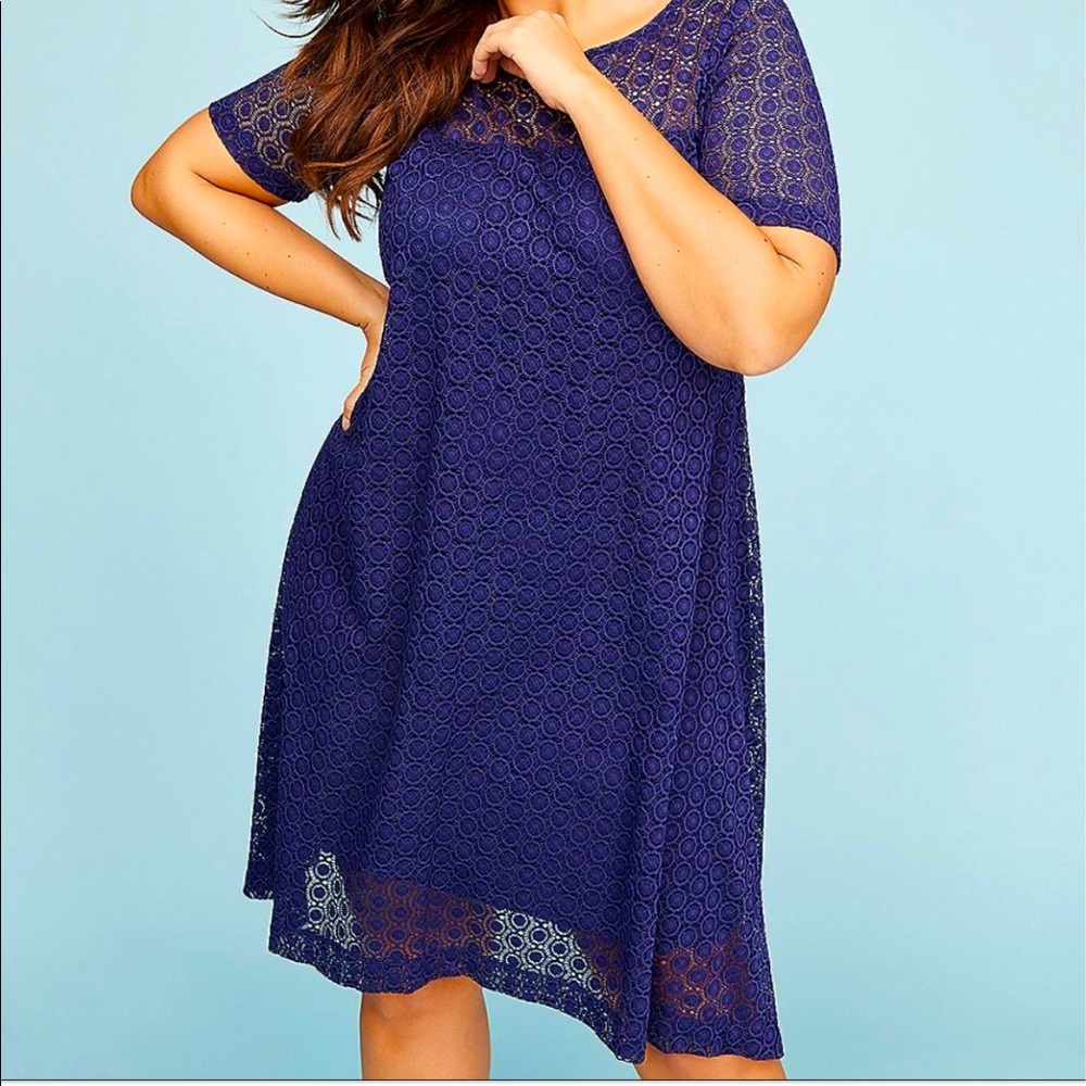 Lane Bryant Plus Size Lace Dress